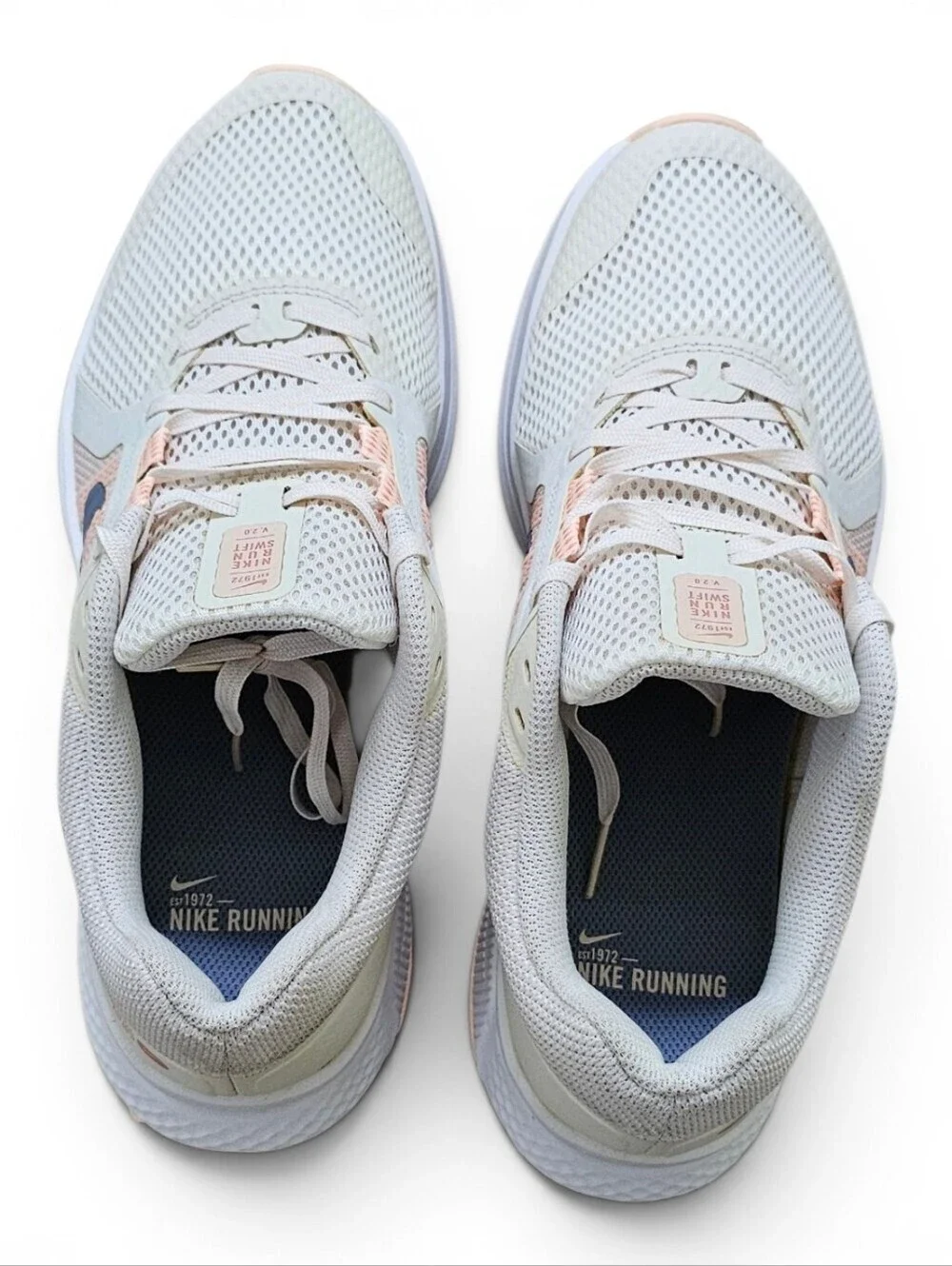 Nike Run Swift 2 Women’s Running Shoes White Pink Size 10